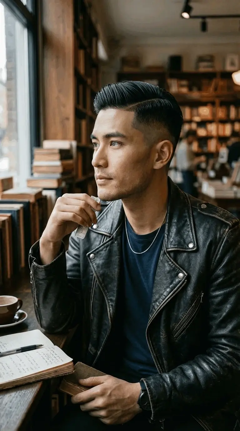Coiffure virtuelle homme — style undercut - Before