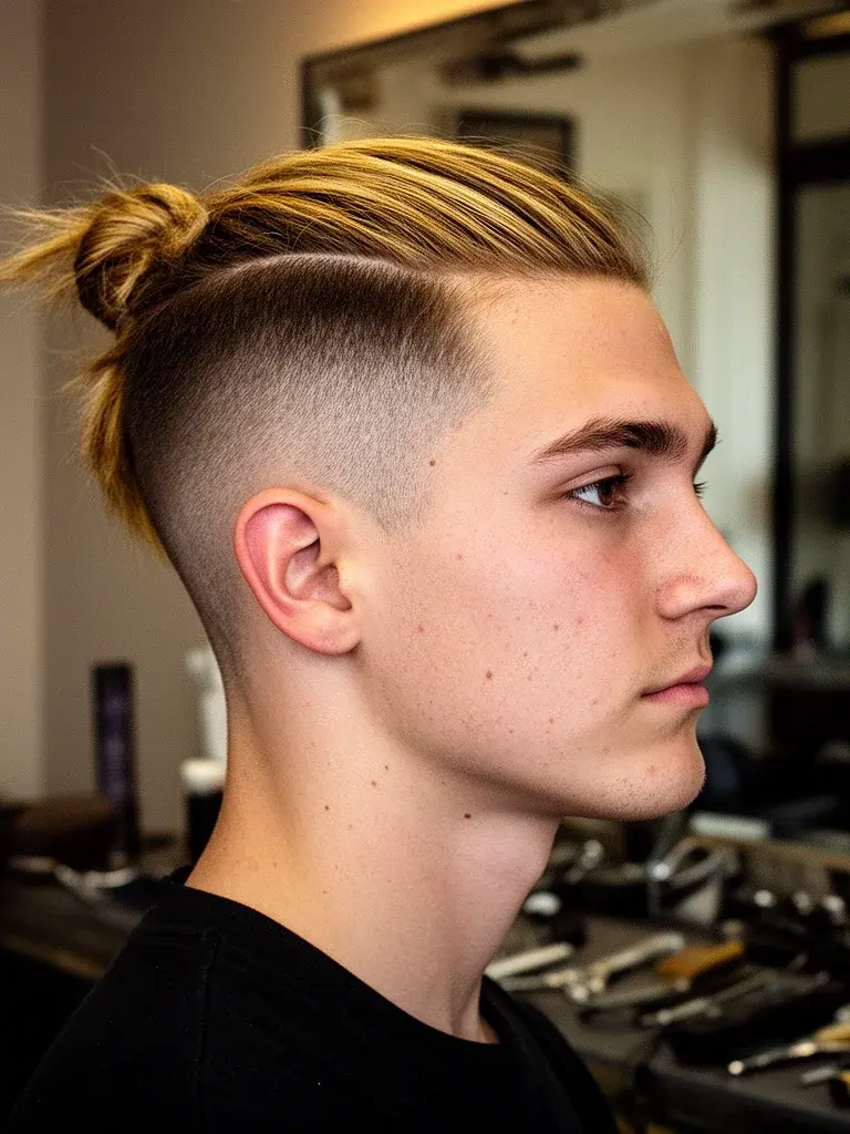 Warrior cut side profile revealing the undercut and top length