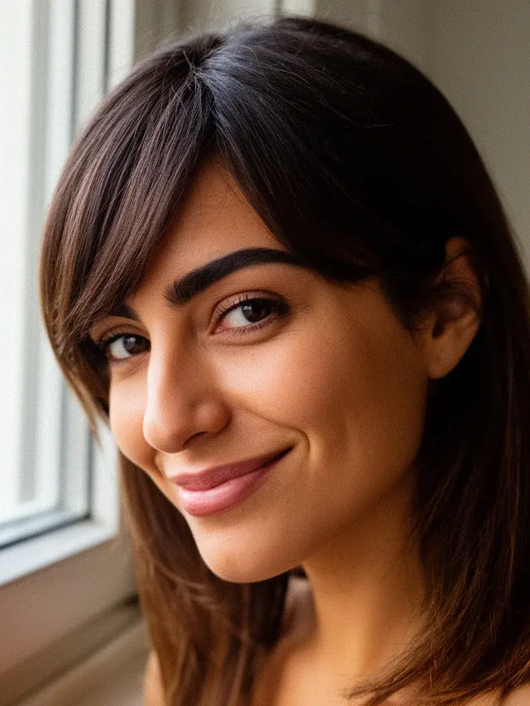 Side-Swept Bangs