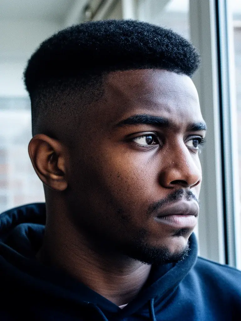 Ivy league three-quarter view with swept top and clean blend
