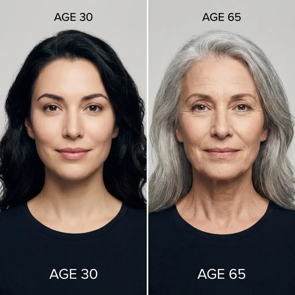 Générez une transformation d'âge avec le filtre d'âge IA