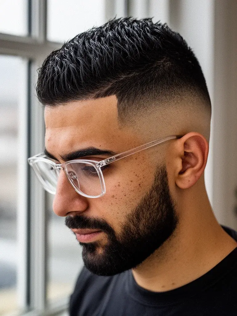Skin fade at day ten showing early grow-out