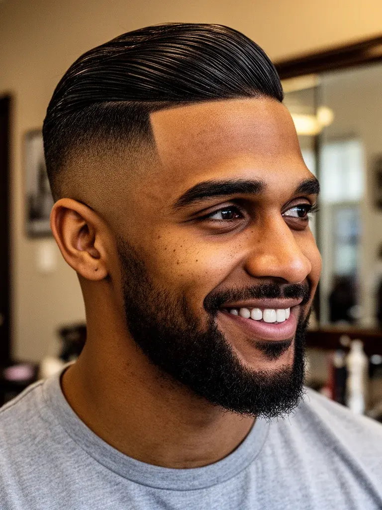Side part side profile showing taper and the direction of the sweep